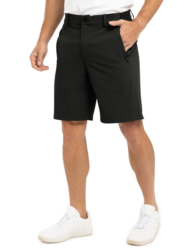 Stretchiga, snabbtorkande, lediga golfshorts för män, fempunktsshorts