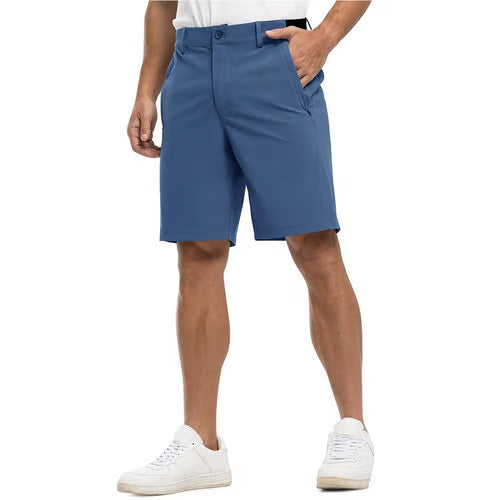 Stretchiga, snabbtorkande, lediga golfshorts för män, fempunktsshorts