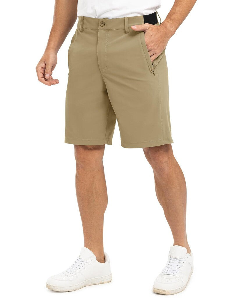 Stretchiga, snabbtorkande, lediga golfshorts för män, fempunktsshorts