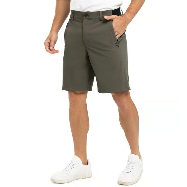 Stretchiga, snabbtorkande, lediga golfshorts för män, fempunktsshorts