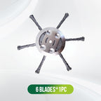 🔥 Utbytbart skärhuvud för gräsklippare/trimmer – skärhuvud i stål för gräsklippning 🌿✂️⚙️