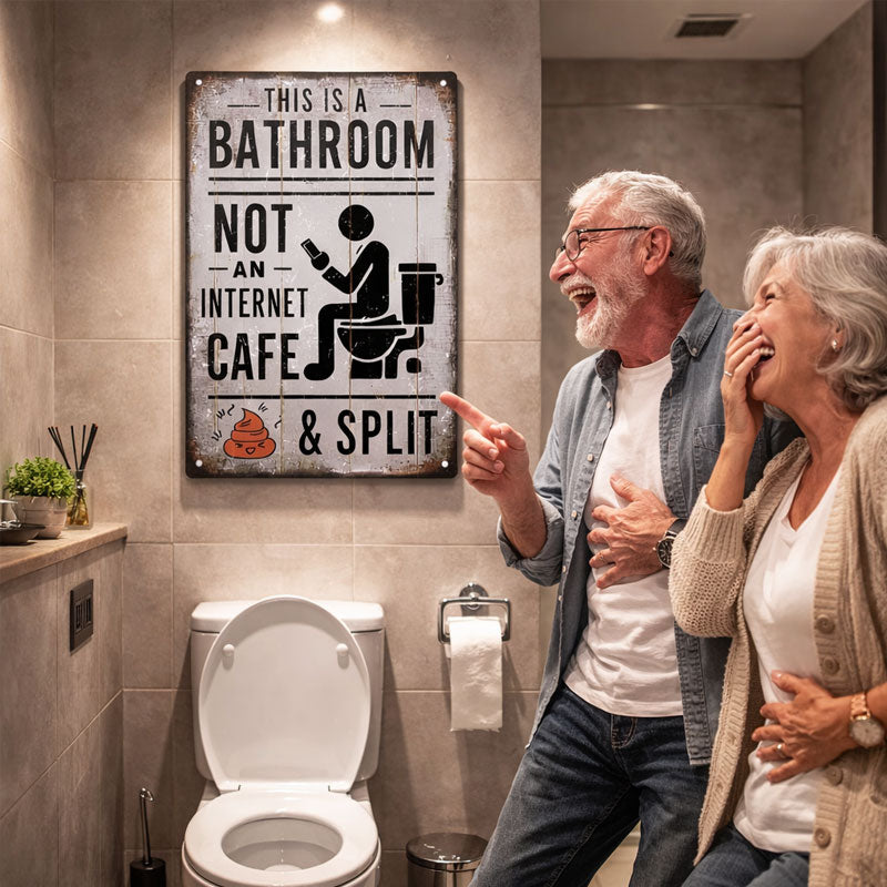 🚽 Detta är ett badrum, inte ett internetcafé.