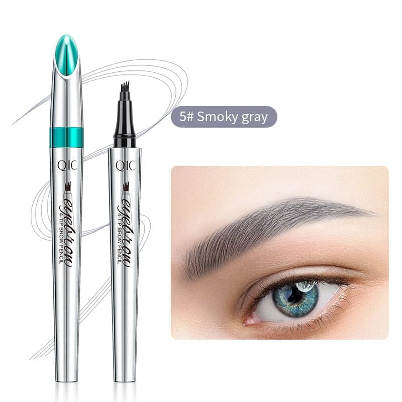Vattentät 3D-penna för microblading av ögonbryn, tatueringspenna med fyrdelad spets