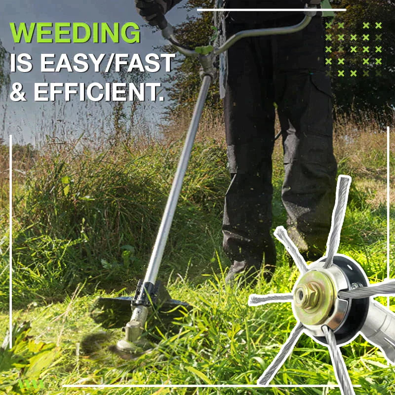 🔥 Utbytbart skärhuvud för gräsklippare/trimmer – skärhuvud i stål för gräsklippning 🌿✂️⚙️