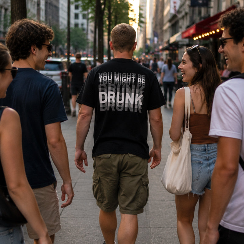T-shirt för män med roligt cita