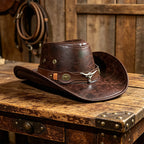 🤠 Cowboyhatt i westernstil med knastrande yta