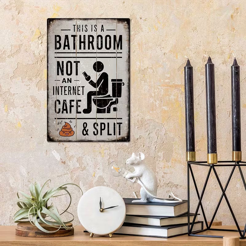 🚽 Detta är ett badrum, inte ett internetcafé.