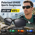 Polariserade UV400-sportglasögon – Unisexglasögon för utomhusaktiviteter och bilkörnin