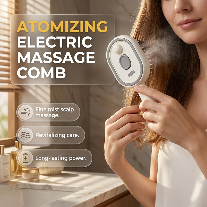 🔥 Elektrische stoommassage-haarverzorgingsborstel 2026