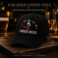 🔥SISTA DAGEN 50 % RABATT – 🍺 Baseballkeps med broderiet ”I NEED BEER” – Unisex-minneskeps
