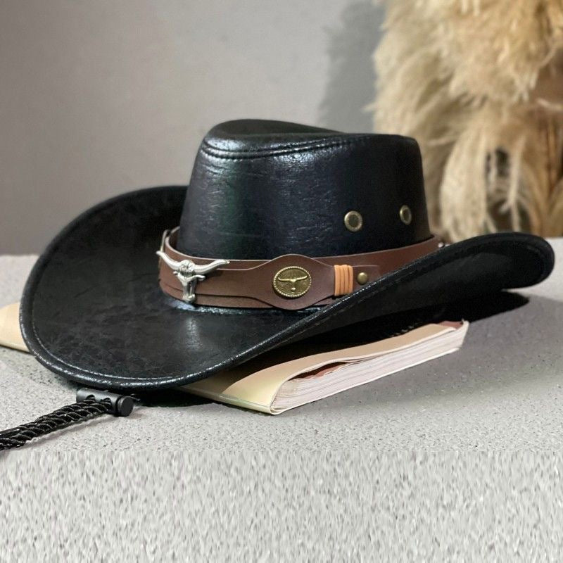 🤠 Cowboyhatt i westernstil med knastrande yta