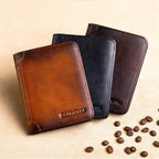 💼 LIMITED TIME 40% OFF! 🛡️ Genuine Leather RFID Blocking Wallet – Waterproof, Slim, Large Capacity 🔐