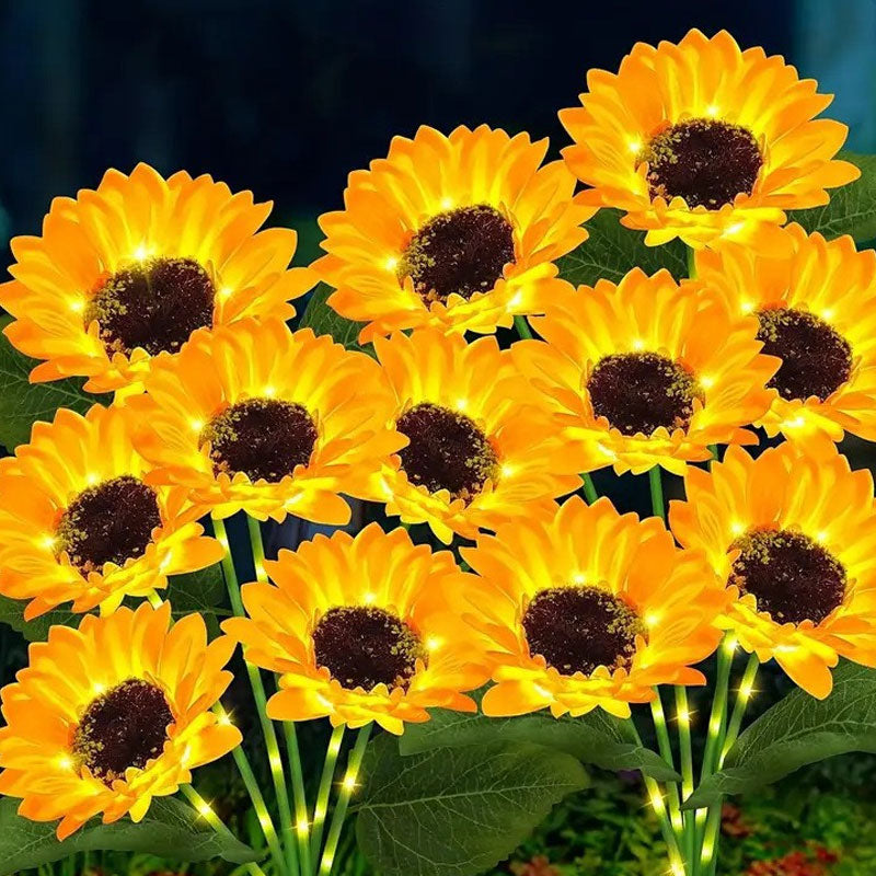 🌻 Solcellsdrivna solroslampor för trädgården