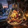 🎄Lysande juldiorama-julgranskula – En liten vintervärld i dina händer