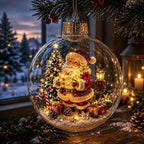 🎄Lysande juldiorama-julgranskula – En liten vintervärld i dina händer