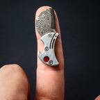 Kompakt flasköppnare i titan i miniformat & EDC-kniv