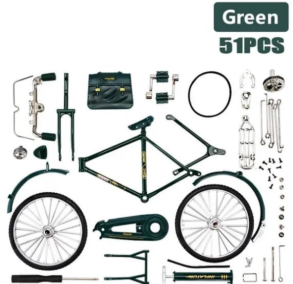 🚲 LIMITED-TIME 50% OFF! ✨ DIY Retro Bicycle Model 1:10 Scale – Metal Alloy, Realistic Detailing, Desk Decor & Gift 🎁