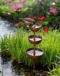 🌧️ Regnfångare – Växtstöd🐦 Trädgårdsdekoration i metall