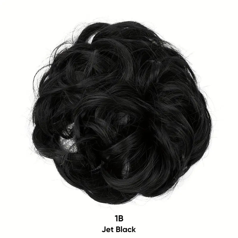 💁‍♀️Quick‑Fit Voluminous Hair Wrap | Realistisk syntetisk hårknut för vardagsbruk och festliga tillfälle