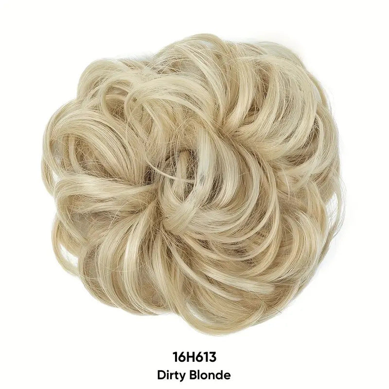 💁‍♀️Quick‑Fit Voluminous Hair Wrap | Realistisk syntetisk hårknut för vardagsbruk och festliga tillfälle