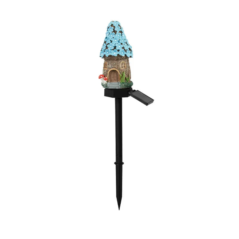 🔥Stor rea – 50 % rabatt🔥Solcellsdriven trädgårdslampa i form av en sagolik svampstuga – magisk LED-utomhusdekoration för trädgårdar, gångar och mysiga utomhusmiljöer 🍄✨