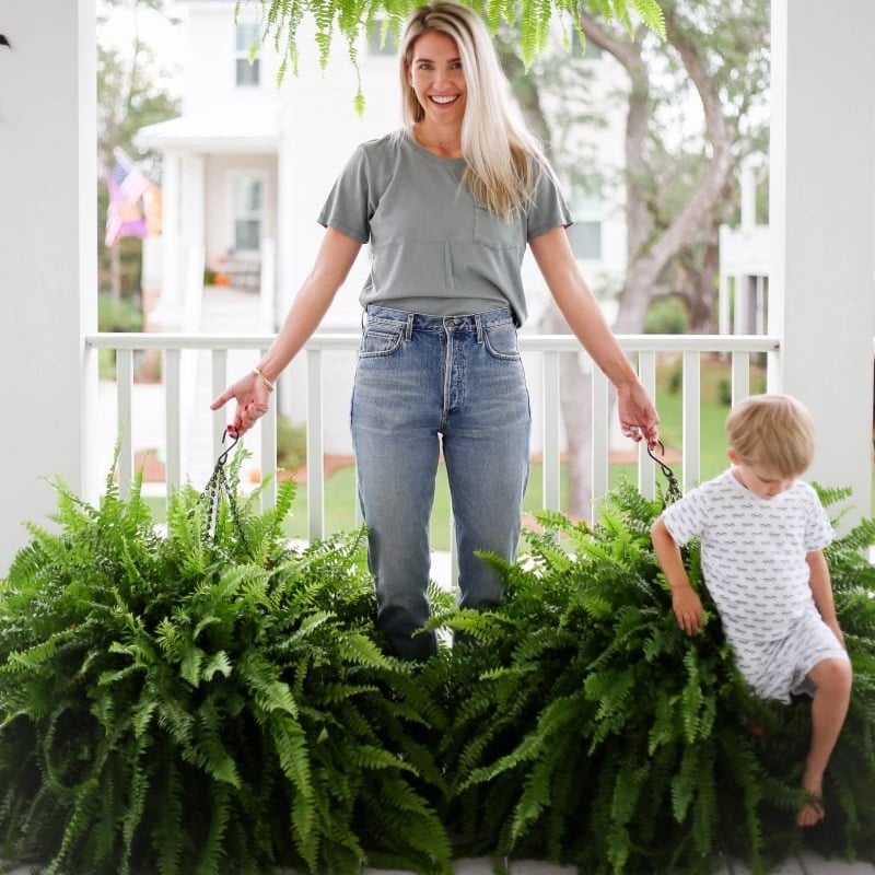 🌱 UV-beständig, naturtrogen konstgjord bostonfarn