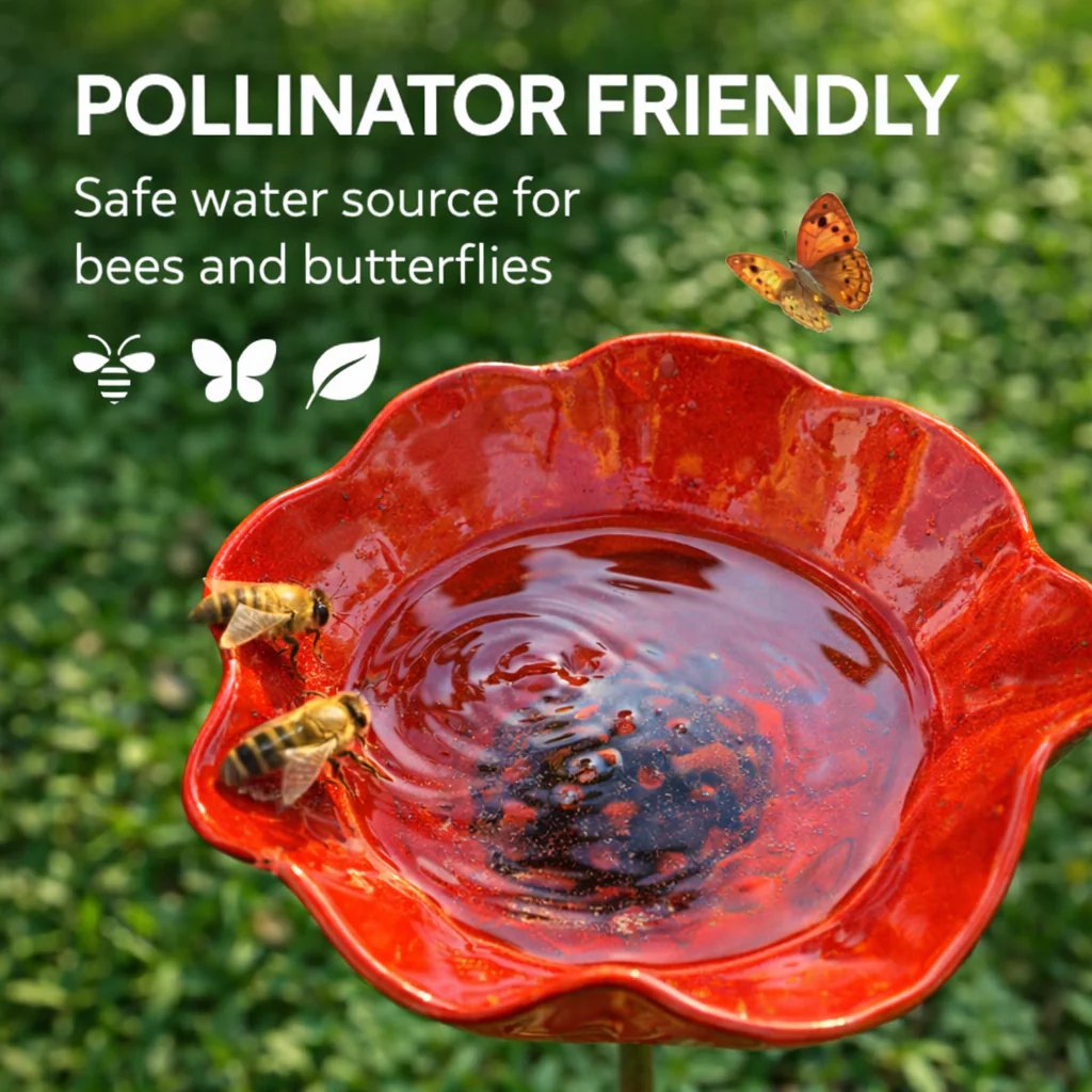 💖🎁Mors dag-presenter 2026 --🎁Handgjord blomsterstake i metall🐦