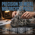 🔥SPECIALERBJUDANDE🔥Silverfärgat 3D-metallpussel med motorcykelmotiv