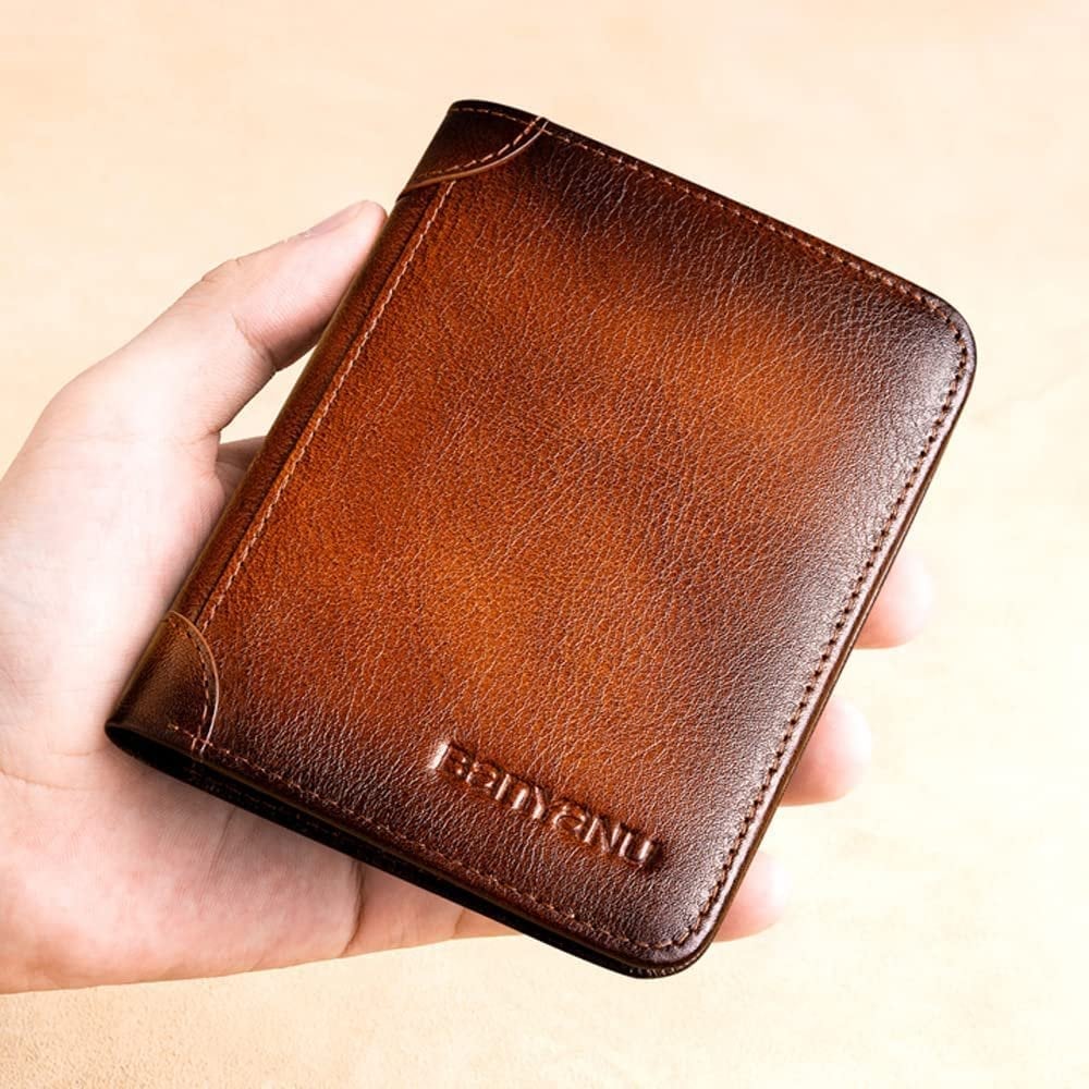 💼 LIMITED TIME 40% OFF! 🛡️ Genuine Leather RFID Blocking Wallet – Waterproof, Slim, Large Capacity 🔐