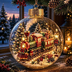 🎄Lysande juldiorama-julgranskula – En liten vintervärld i dina händer