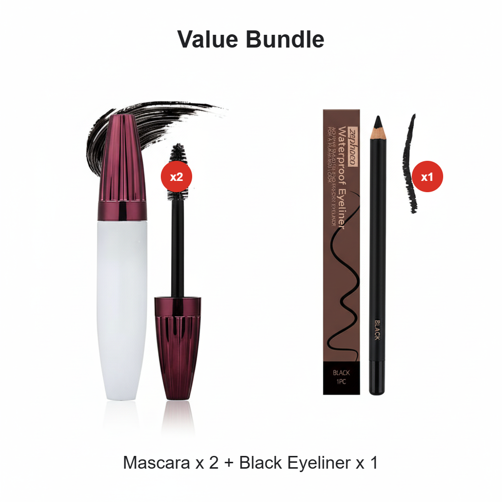 ✨ KÖP 1, FÅ 1 GRATIS! 👁️ Mascara som ger volym och längd utan att kladda – ger volym, kladdar inte och är vattenfast 💫