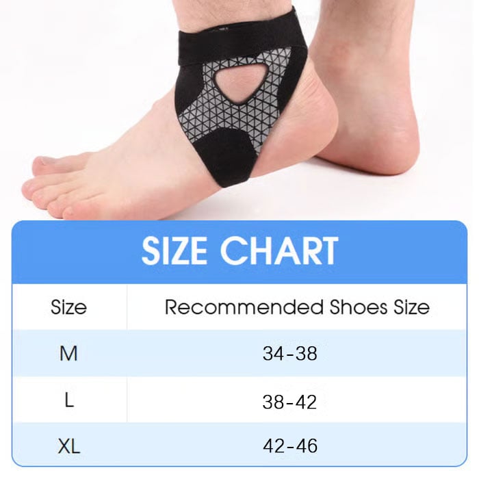 ⏳50 % rabatt idag ⏰ Justerbart elastiskt fotledsstöd 🦶 Bekvämt stöd för sport, promenader och vardagsbru