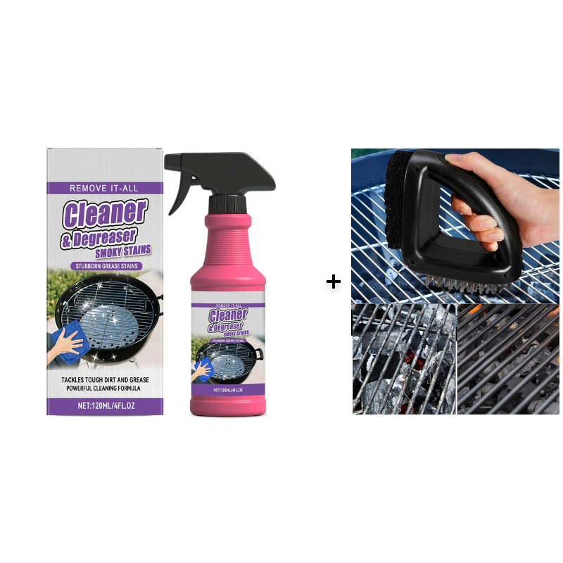 Snabbverkande, kraftfull avfettningsspray för grillar
