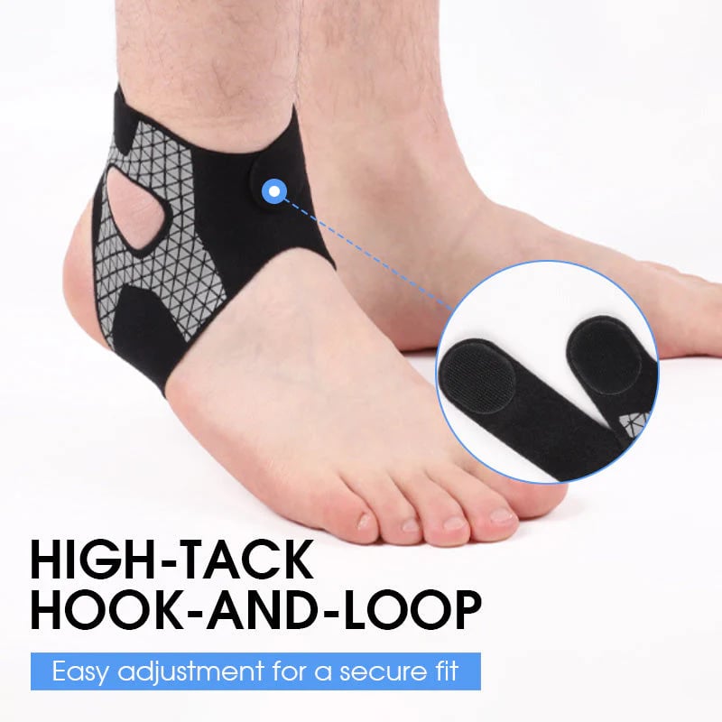 ⏳50 % rabatt idag ⏰ Justerbart elastiskt fotledsstöd 🦶 Bekvämt stöd för sport, promenader och vardagsbru