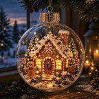 🎄Lysande juldiorama-julgranskula – En liten vintervärld i dina händer