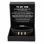 Till min son – ”Never Walk Alone”-set med flätade armband 🖤