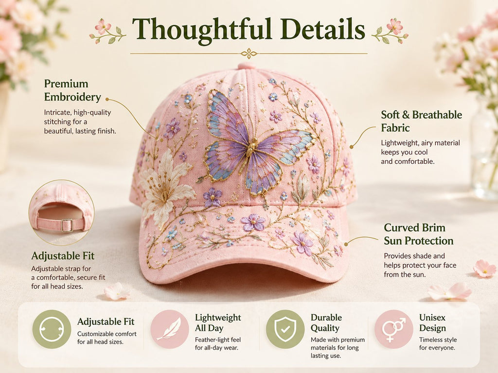 🔥Sista dagen – 50% rabatt 🌸🌿 “Trädgårdsmorgon”-hatt med 3D-utskrift