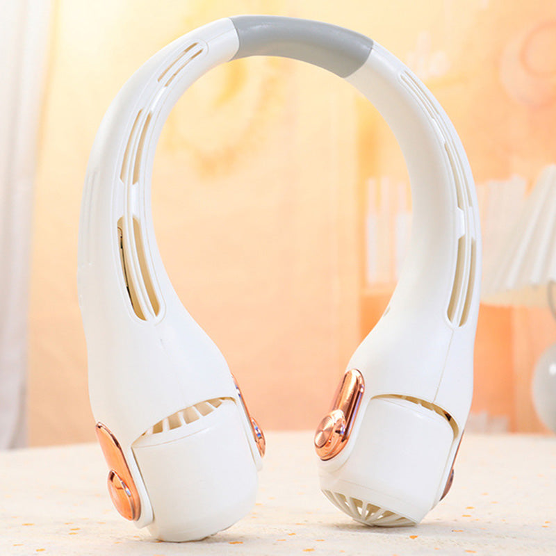 🥳STOR REA 2026🥳💞Över 50 000 sålda!🍃💨 50 % RABATT! Luftkonditioneringsfläkt för halsen – extremt tyst, roterar 360°, 3 hastigheter. Handsfree-kylning, lång batteritid. Ett måste i sommar! 😎