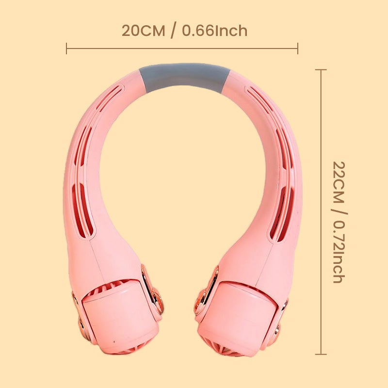 🥳STOR REA 2026🥳💞Över 50 000 sålda!🍃💨 50 % RABATT! Luftkonditioneringsfläkt för halsen – extremt tyst, roterar 360°, 3 hastigheter. Handsfree-kylning, lång batteritid. Ett måste i sommar! 😎