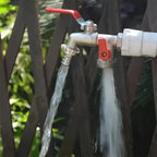 🔥 BLIXTREA: 50 % RABATT! ⚙️ Universell trädgårdskran i rostfritt stål med dubbla utlopp – separata ventiler, tålig och enkel att installera 🚰