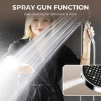 🌧️ Är vattentrycket för lågt? Det här regnduschmunstycket är lösningen – med 7 justerbara strållägen ger det en riktig skyfall! 💪🚿