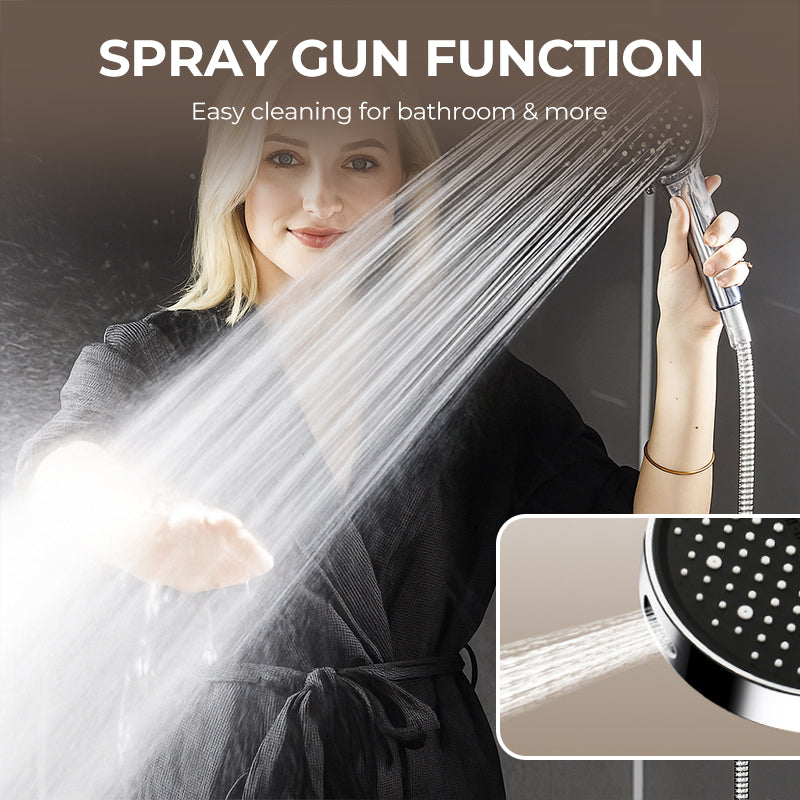 🌧️ Är vattentrycket för lågt? Det här regnduschmunstycket är lösningen – med 7 justerbara strållägen ger det en riktig skyfall! 💪🚿