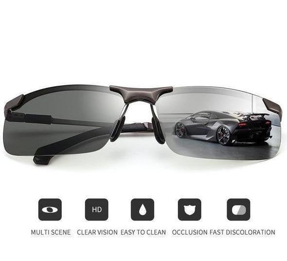 🥳STORREA 2026🥳💞Över 50 000 sålda!🕶️🌦️ Uppgraderade fotokromatiska glas! Bländskyddande polariserade glas kombinerat med smart ljusanpassning. Ett snyggt och smart val för dina ögon. 💎😎