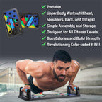 💪 Fällbar multifunktionell push-up-bräda – Förvandla din träning när som helst, var som helst! 🏋️‍♂️🔄