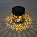 🌞 NU 50 % RABATT! 🌀 Mandala-sollampa – Vackra mönsterprojektioner, dubbel funktion för montering på golv och vägg, vattentät enligt IP65 samt automatisk på-/avstängning