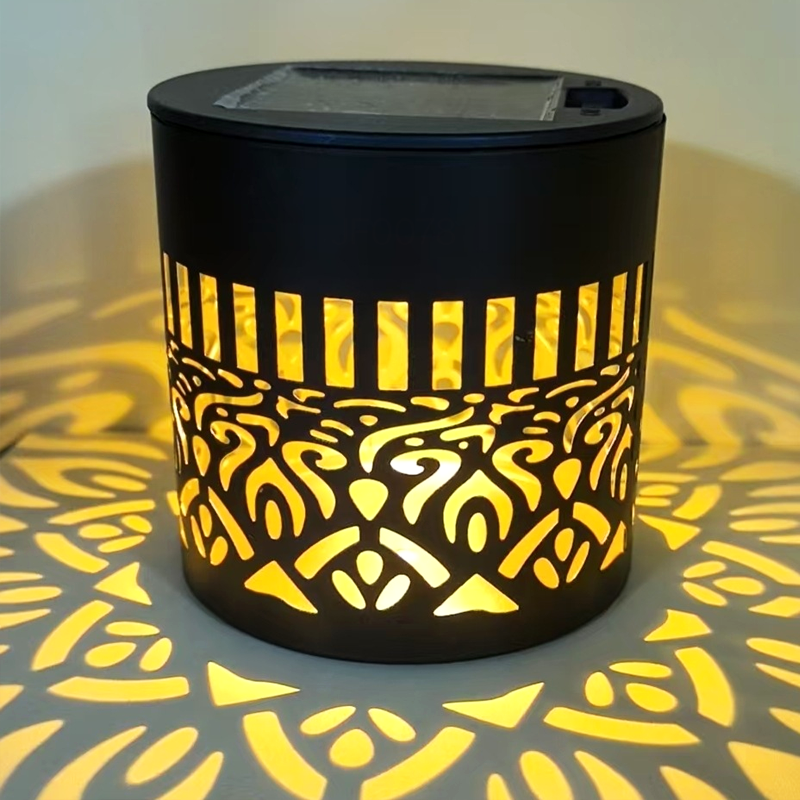 🌞 NU 50 % RABATT! 🌀 Mandala-sollampa – Vackra mönsterprojektioner, dubbel funktion för montering på golv och vägg, vattentät enligt IP65 samt automatisk på-/avstängning