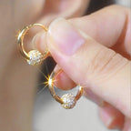 💫 BEGRÆNSET TILBUD: 50 % RABAT! 💍 Guldøreringe med cirkel og lille kugle – delikate, lette og alsidige ✨