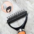 🐾 BLIXTREA: 50 % RABATT! ✨ Dubbelsidig borsta för pälsvård – dubbelsidig, ergonomisk och skonsam för hundar och katter 🐶