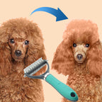 🐾 BLIXTREA: 50 % RABATT! ✨ Dubbelsidig borsta för pälsvård – dubbelsidig, ergonomisk och skonsam för hundar och katter 🐶