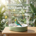 🟐 TIDSBEGRÄNSAD REA! 🚿 Elektriskt fågelbad med regndusch och sittpinne – säker, tyst pump för glada fåglar 🛀
